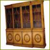 Attēlā: 37253 SBD Restall Brown & amp; Clennell satinwood and marquetry Breakfront Bookcase