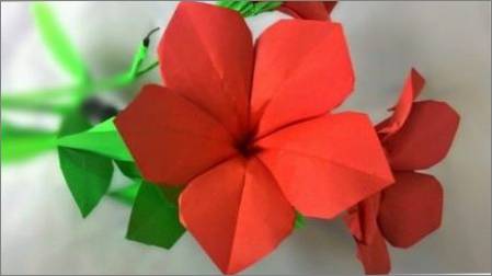 Kā padarīt ziedu origami?