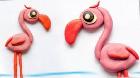 Kā veikt flamingo no plastilīna?