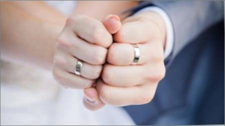 Flat kāzu gredzeni